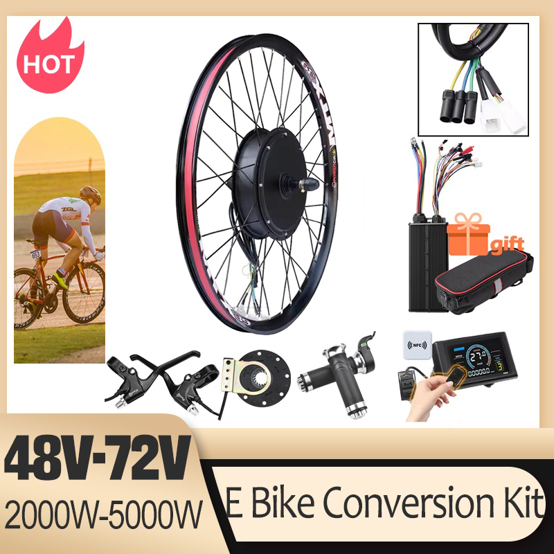 Ebike Conversion Kit 72V 3000W - 72V 5000W E-Bike Umbausatz Bürstenloser Getriebeloser