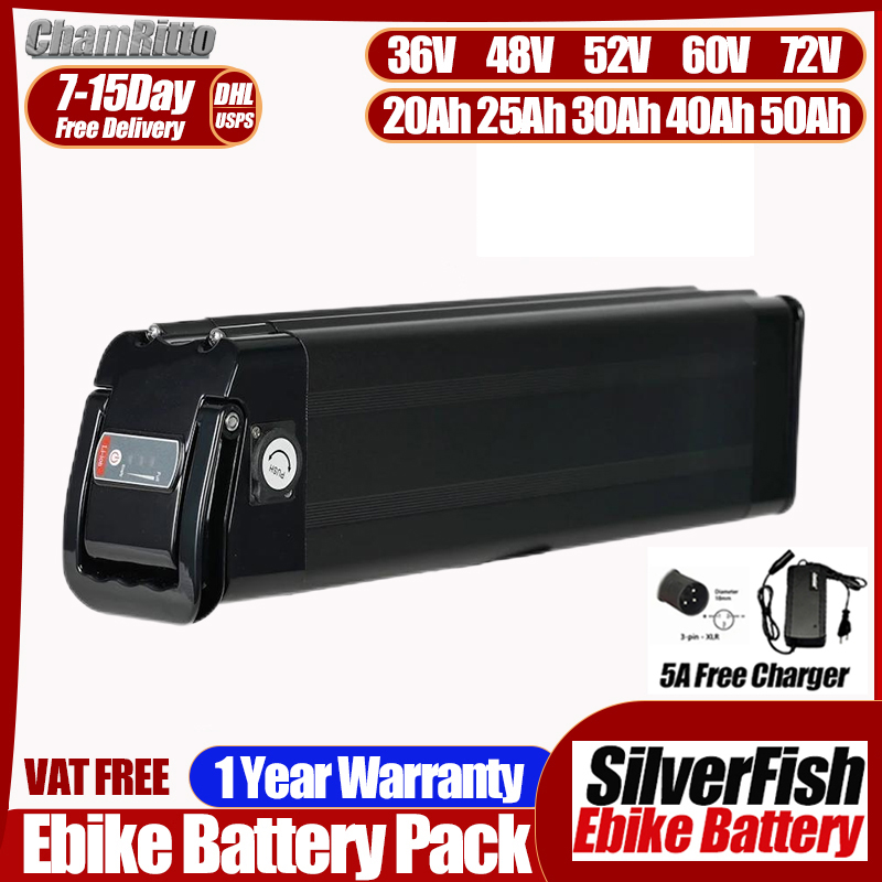 Electric Bicycle Battery 72V 30Ah - 36V 48V 52V 60V 72V 20