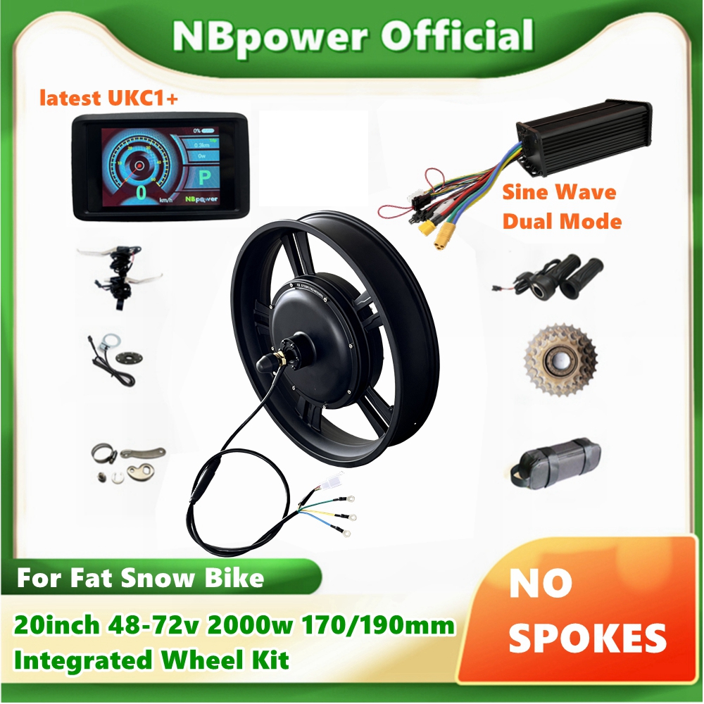 NBP 20 Zoll 48–72 V 2000 W 170 – 72V 5000W Hub Motor Kit Bewertung und Preis