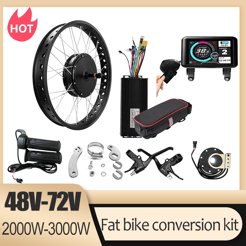 72V 3000W Fat Tire Schneefahrr – Ebike Conversion Kit 72V 3000W Bewertung und Preis