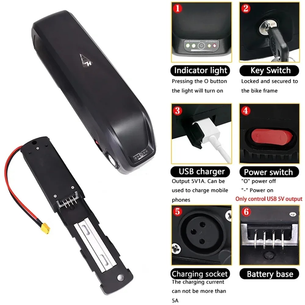 Hailong E-Bike-Akku 36V 48V 52 – Ebike Battery 48V 20Ah Hailong Bewertung und Preis